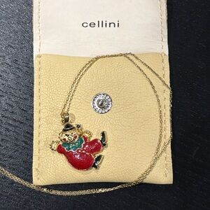Cellini Gold Clown Necklace